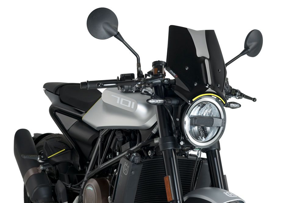 PUIG 9750N Windschutzscheibe New Generation Sport  passend fuer HUSQVARNA VITPILEN 701 Schwarz