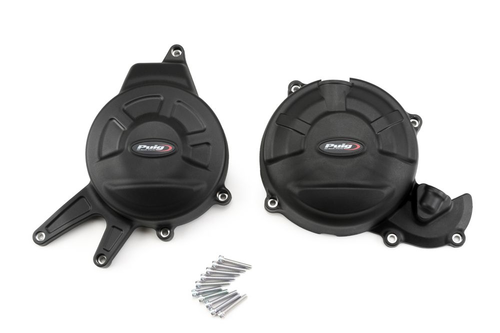 PUIG 21500N Motorschutzhauben Track für Championship  passend fuer APRILIA RS 660 Schwarz