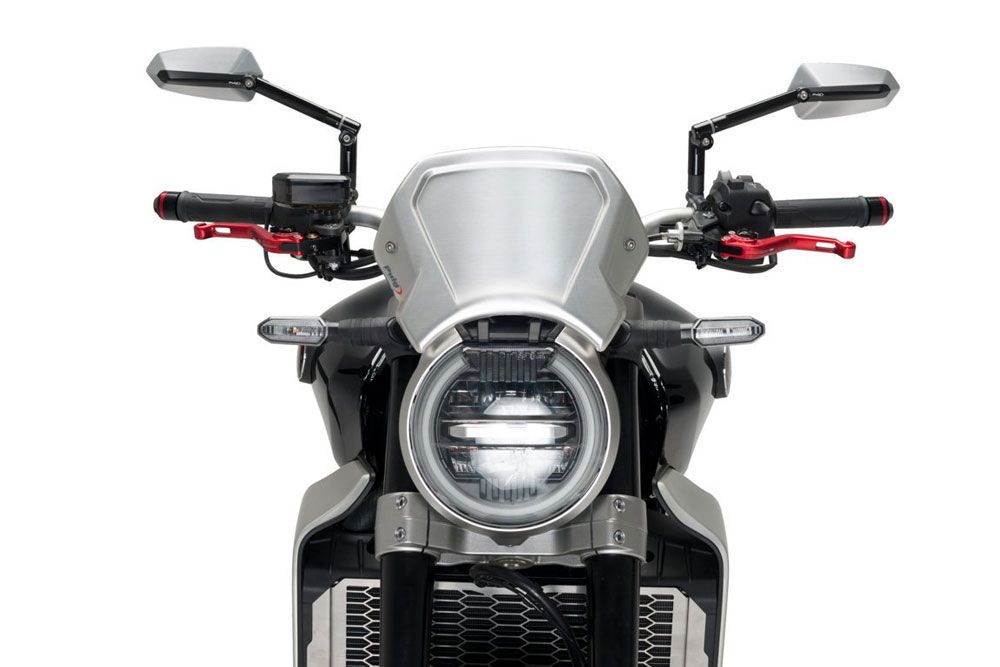 PUIG 9803P ALU Frontplatte  passend fuer HONDA CB1000R NEO SPORTS CAFE Silber