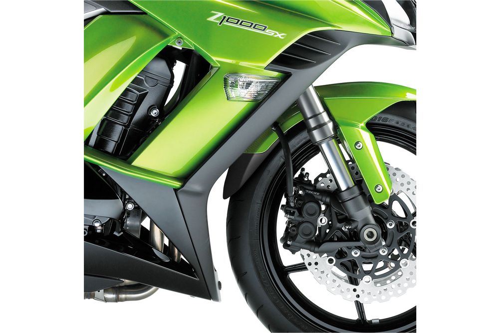 PUIG 9828N Verlängerung des vorderen Schutzblechs  passend fuer KAWASAKI Z900 Schwarz