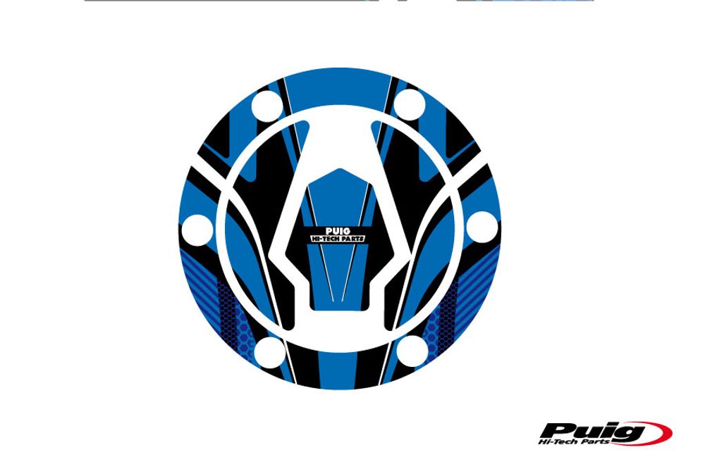 PUIG 9041A Tankdeckelabdeckungen Radikal  passend fuer BMW G310R Blau
