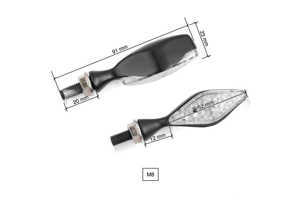 PUIG 9944N Sparkly Blinkerset  passend fuer DUCATI PANIGALE V2 Schwarz