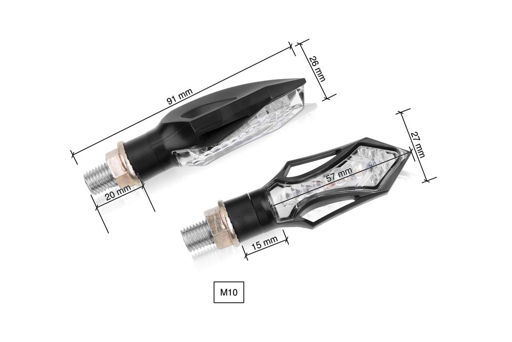 PUIG 9946N House Blinkerset  passend fuer DUCATI PANIGALE V2 Schwarz