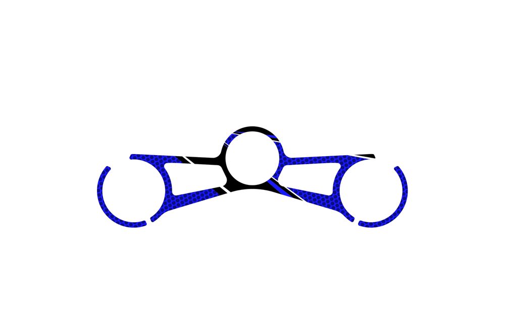 PUIG 3710A Radikal Yoke Protector  passend fuer BMW S1000RR Blau