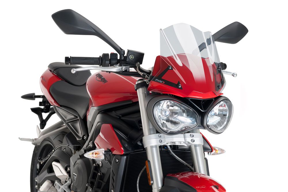 PUIG 9999W New Generation Sport  passend fuer TRIUMPH STREET TRIPLE 765 S Transparent