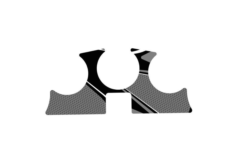 PUIG 9074U Radikal Yoke Protector  passend fuer HONDA CRF1000L AFRICA TWIN Grau