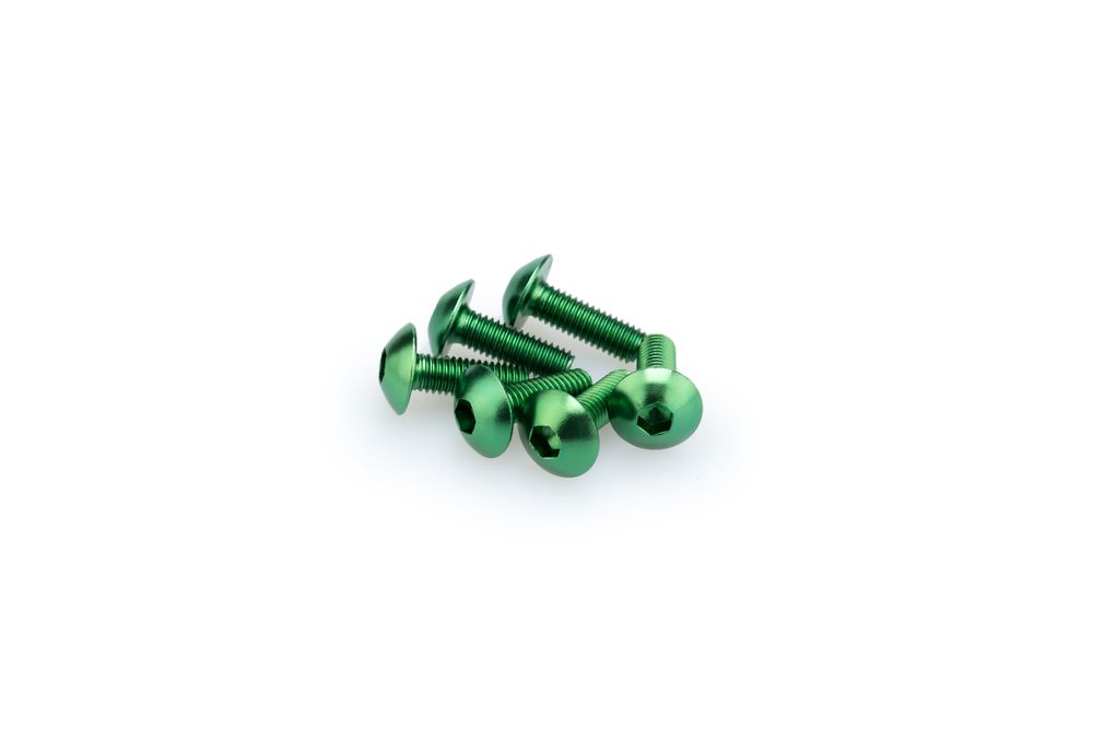 PUIG 0543V Muttern aus Anodisierten Aluminium  passend fuer UNIVERSAL UNIVERSAL Grün