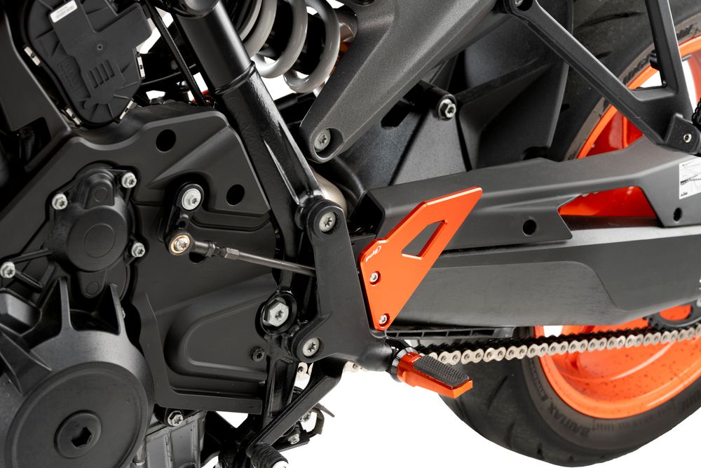PUIG 22263T Fersenplatten  passend fuer KTM 990 DUKE Orange