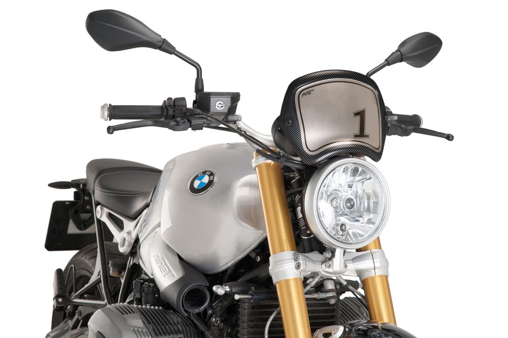PUIG 9167C Frontplatte ABS  passend fuer BMW R NINET Carbon look