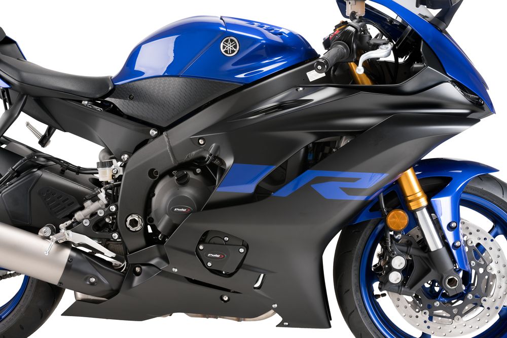 PUIG 21521N Motorschutzhauben Track für Championship  passend fuer YAMAHA YZF-R6 Schwarz
