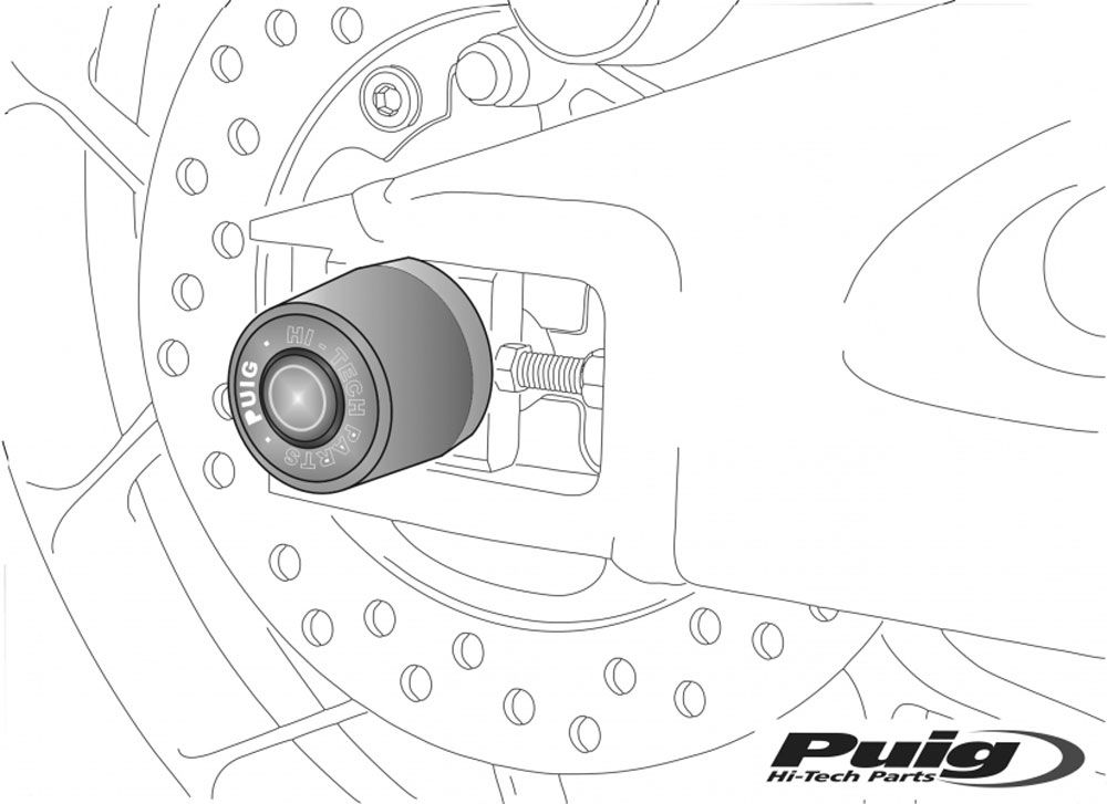 PUIG 8632N Schwingschutzprotektor  passend fuer DUCATI MULTISTRADA 1200 Schwarz