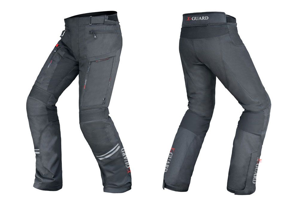 X-Guard Vortex Motorradhose schwarz, Groesse XL