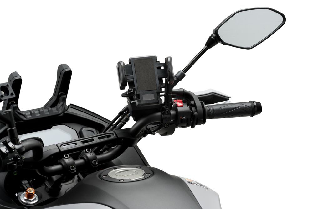 PUIG 3836N Halterunge für Handys und Schutzhülle  passend fuer GILERA RUNNER Schwarz