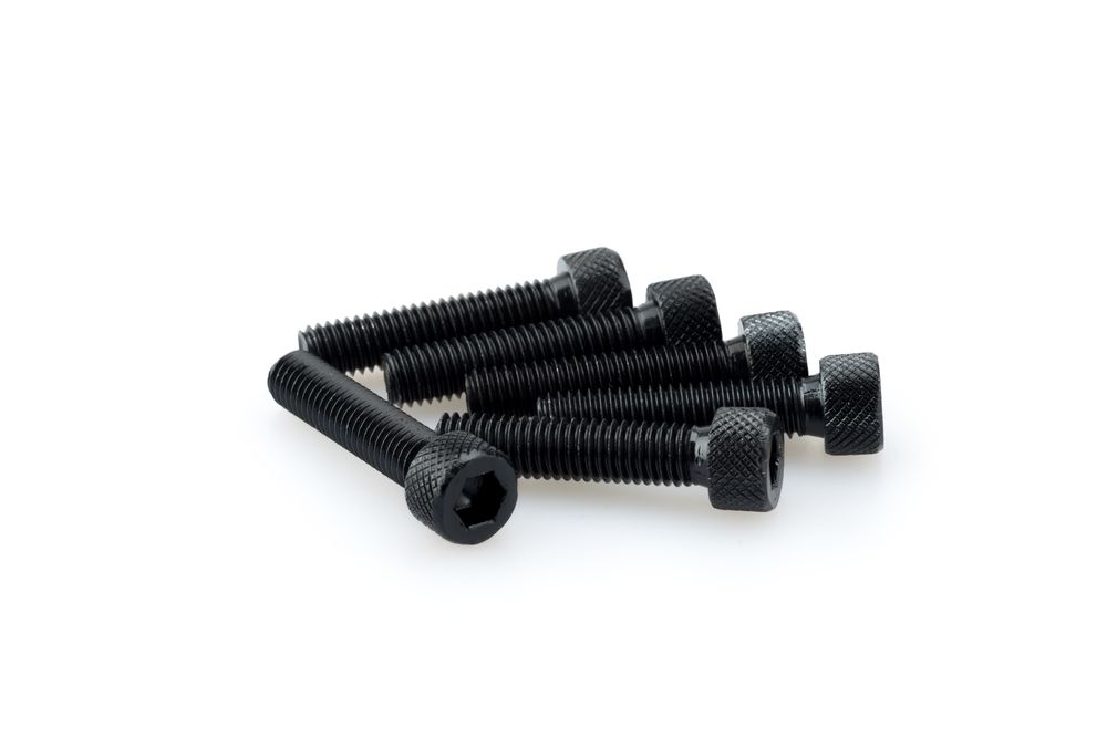 PUIG 0500N Muttern aus Anodisierten Aluminium  passend fuer UNIVERSAL UNIVERSAL Schwarz