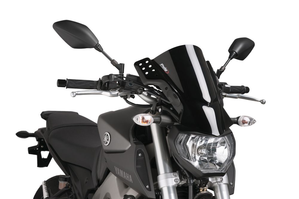 PUIG 6894N Rafale  passend fuer YAMAHA MT-09 Schwarz