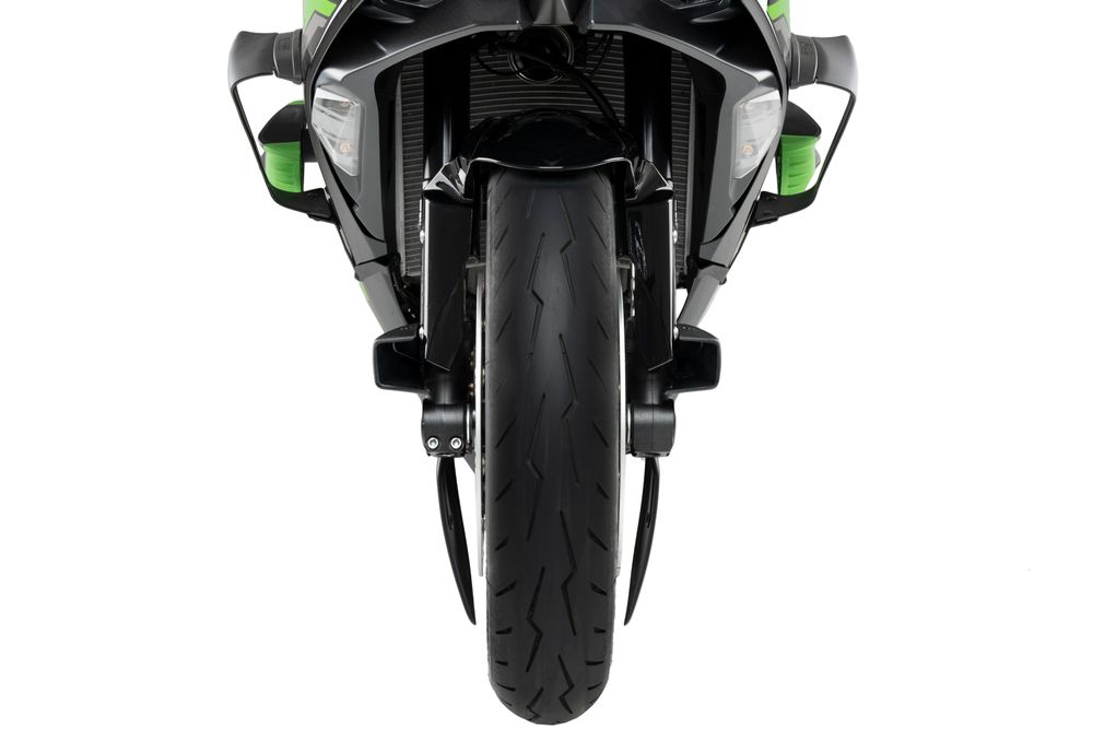 PUIG 22076J Brake Cooler 2.0  passend fuer KAWASAKI ZX-6R NINJA Mattschwarz