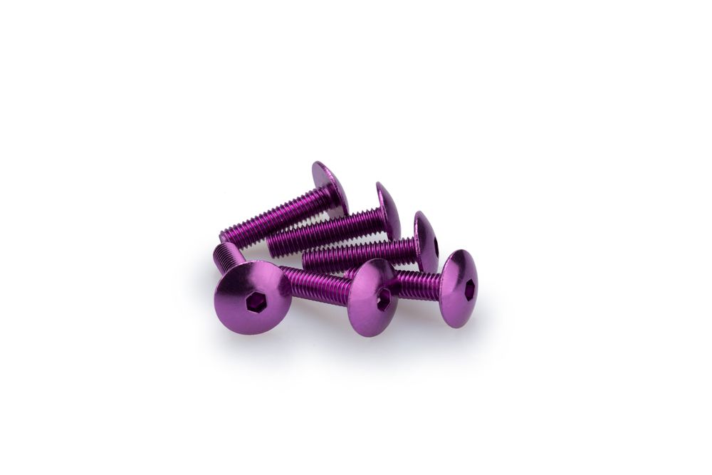 PUIG 0689L Muttern aus Anodisierten Aluminium  passend fuer UNIVERSAL UNIVERSAL Lila