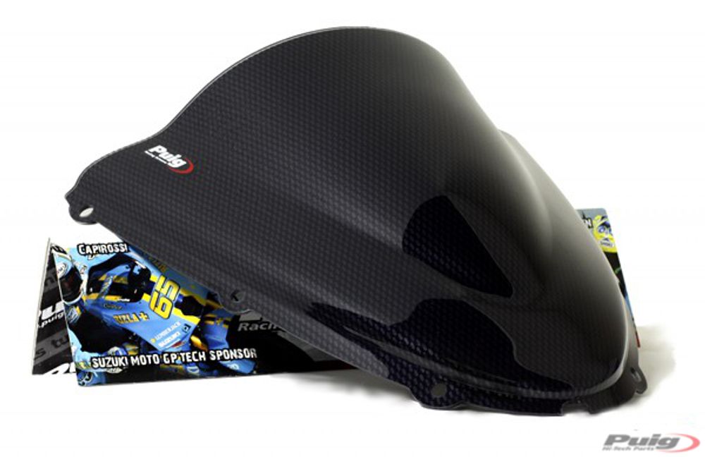 PUIG 4053C Z-Racing Scheibe  passend fuer KAWASAKI ZX-6R NINJA Carbon look