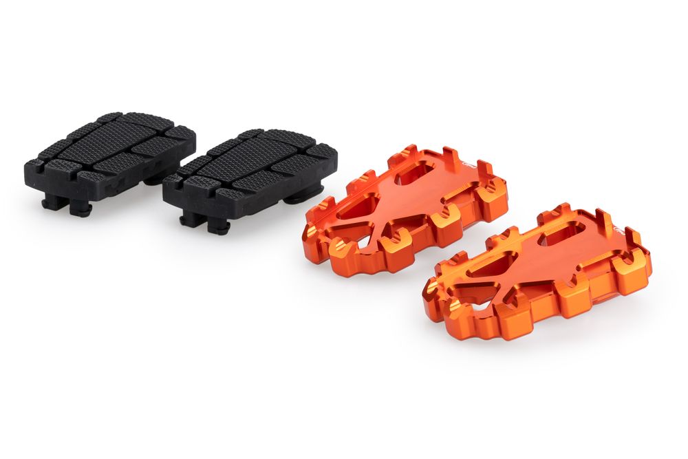 PUIG 20851T Enduro 2.0. Fussrasten  passend fuer SUZUKI GSX-R750 Orange