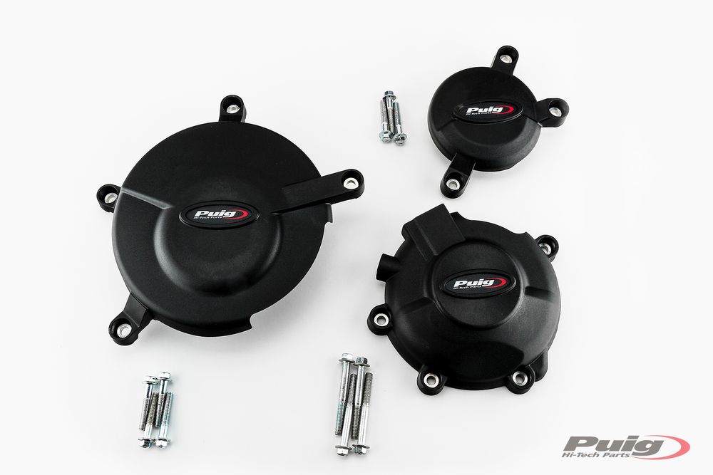PUIG 21515N Motorschutzhauben Track für Championship  passend fuer SUZUKI GSX-R600 Schwarz