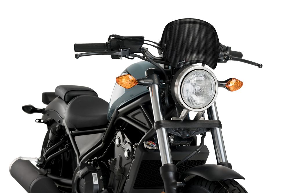 PUIG 3702C Frontplatte ABS  passend fuer HONDA CMX 500 REBEL Carbon look
