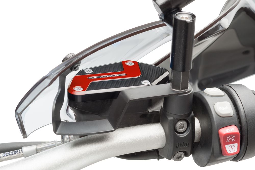 PUIG 9282R Kupplungsflüssigkeitsbehälterdeckel  passend fuer BMW R1200GS Rot