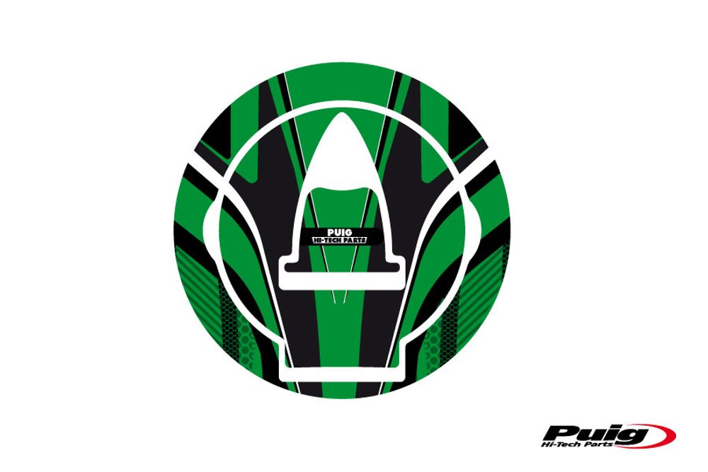 PUIG 6306V Tankdeckelabdeckungen Radikal  passend fuer DUCATI 959 PANIGALE Grün