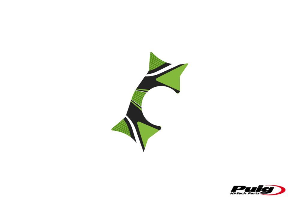 PUIG 6943V Radikal Yoke Protector  passend fuer KAWASAKI ZZR1400 Grün