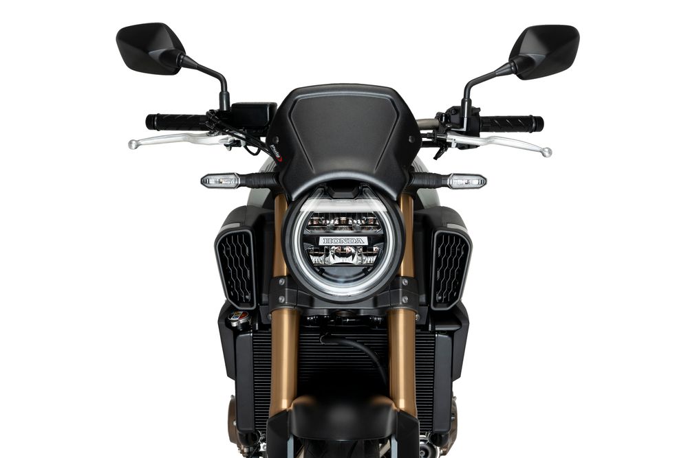 PUIG 21963N ALU Frontplatte  passend fuer HONDA CB650R NEO SPORTS CAFE ECLUTCH Schwarz