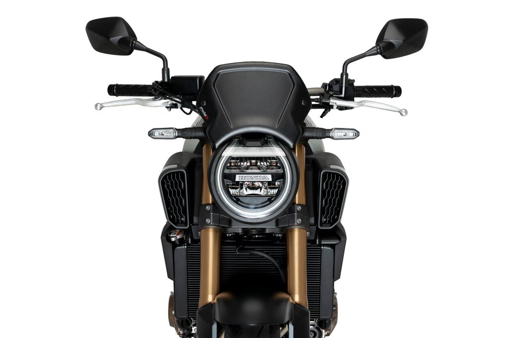 PUIG 21963N ALU Frontplatte  passend fuer HONDA CB650R NEO SPORTS CAFE ECLUTCH Schwarz