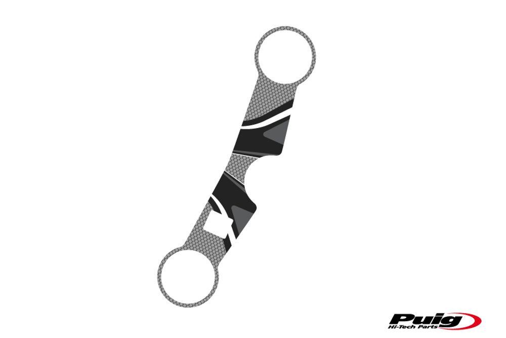 PUIG 6916U Radikal Yoke Protector  passend fuer SUZUKI GSX-R600 Grau