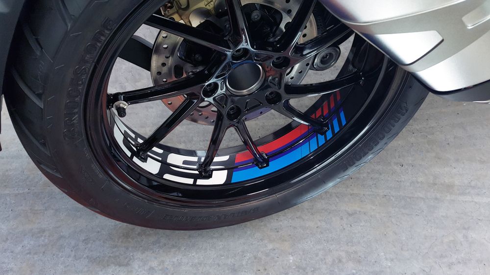 PUIG 20150N GS Sticker Bögen  passend fuer BMW R1200GS Schwarz