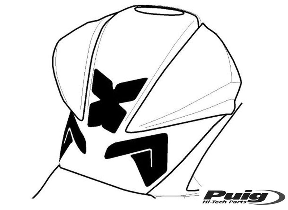 PUIG 8435C Spezifischer Tankschutz  passend fuer KAWASAKI Z800 Carbon look