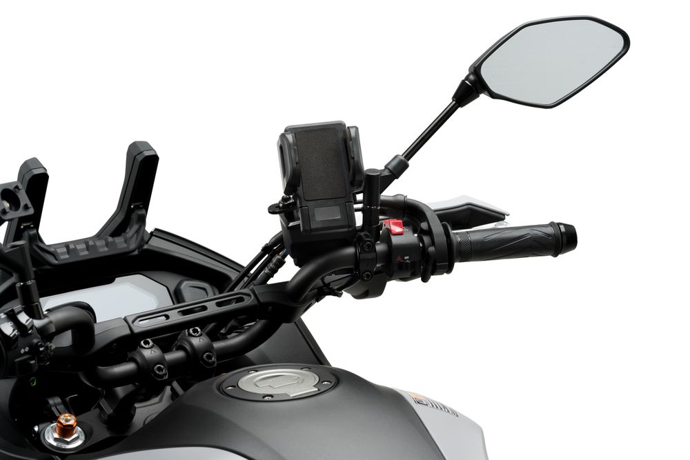 PUIG 3836N Halterunge für Handys und Schutzhülle  passend fuer GILERA RUNNER Schwarz