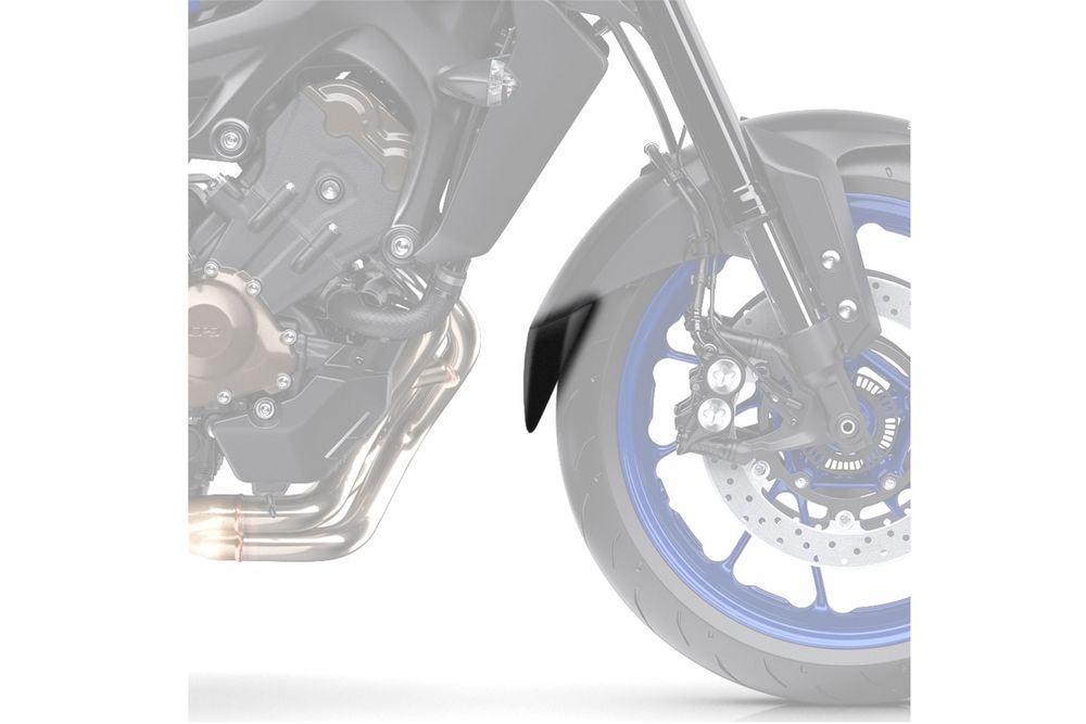 PUIG 7512N Verlängerung des vorderen Schutzblechs  passend fuer YAMAHA MT-09 Schwarz