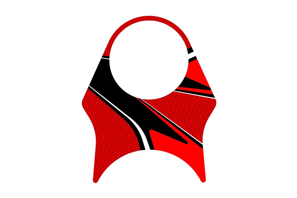 PUIG 9078R Radikal Yoke Protector  passend fuer SUZUKI SV650 Rot