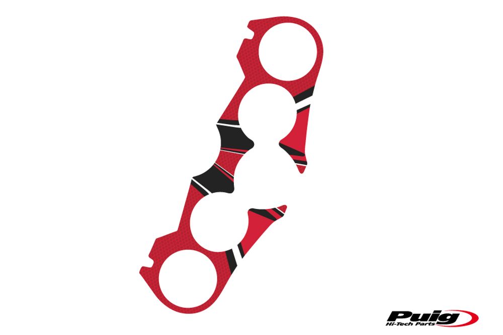 PUIG 6927R Radikal Yoke Protector  passend fuer YAMAHA FZ8 Rot