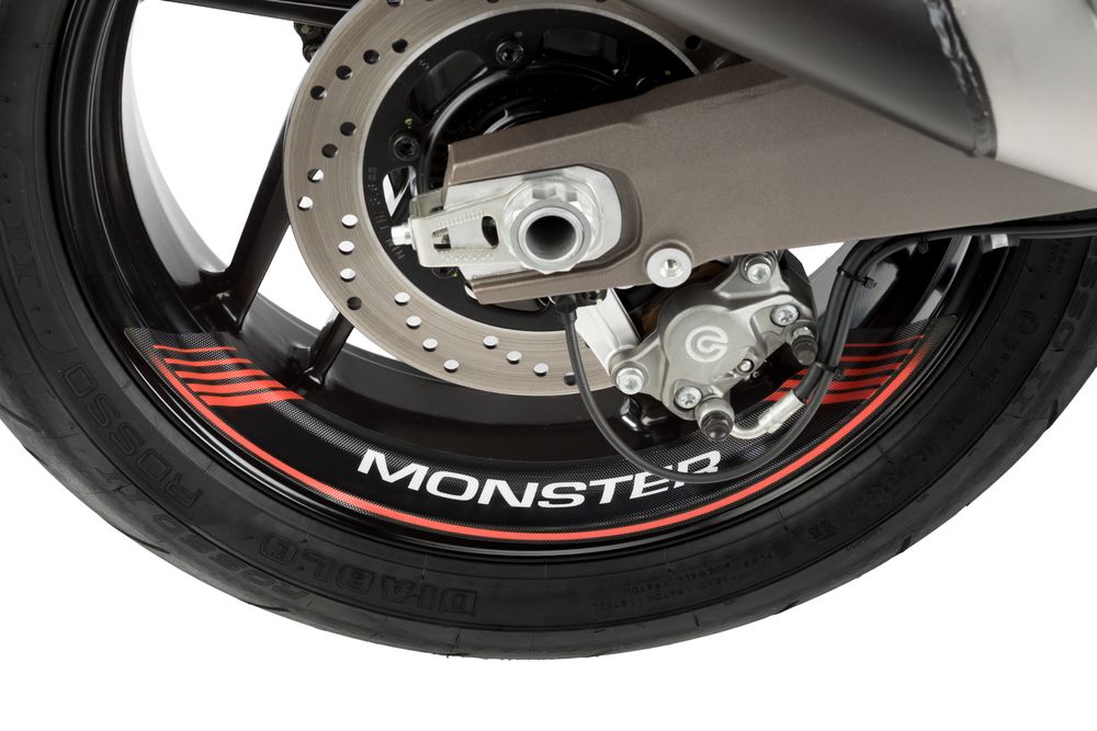 PUIG 5527R Rim Strips Specials  passend fuer DUCATI MONSTER 696 Rot