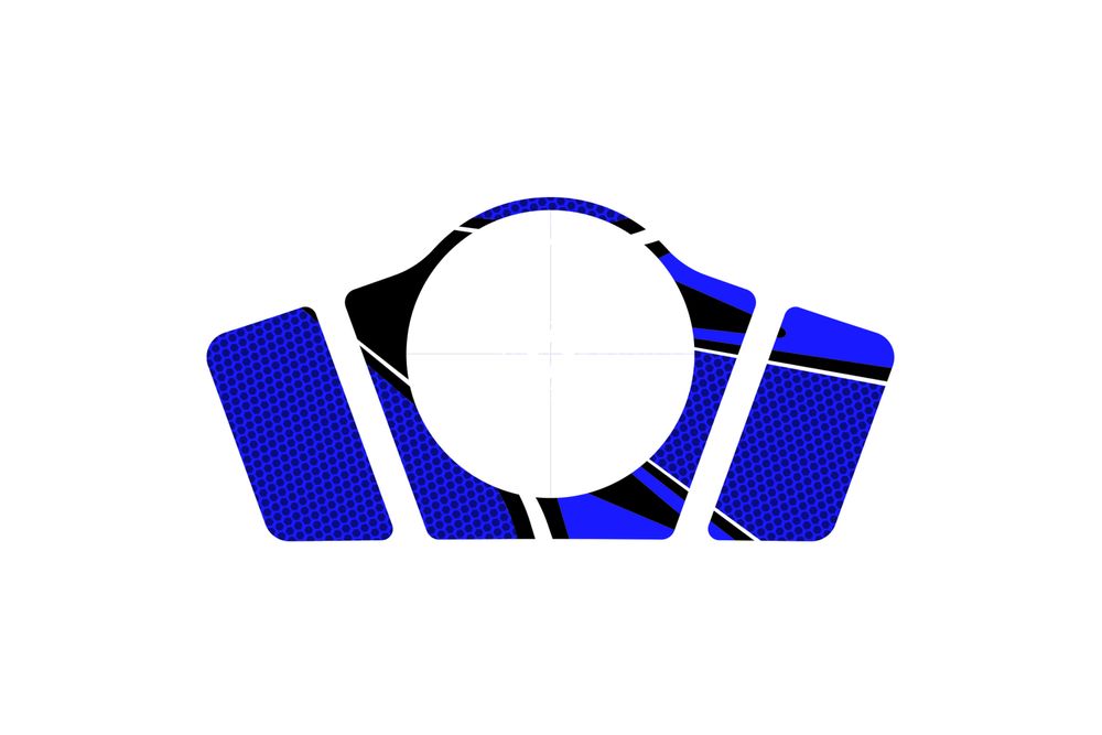PUIG 9404A Radikal Yoke Protector  passend fuer KAWASAKI Z1000SX Blau