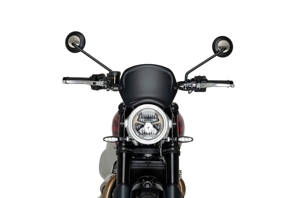 PUIG 22223J Frontplatte ABS  passend fuer TRIUMPH SCRAMBLER 1200X Mattschwarz