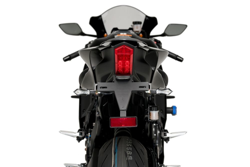 PUIG 21248N Kennzeichenhalters  passend fuer YAMAHA YZF-R7 Schwarz