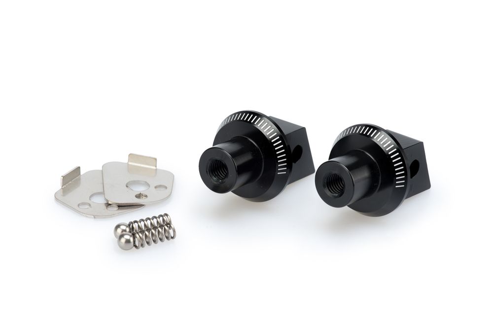 PUIG 7275N Vintage Fußrasten  passend fuer SUZUKI DL1000 V-STROM Schwarz