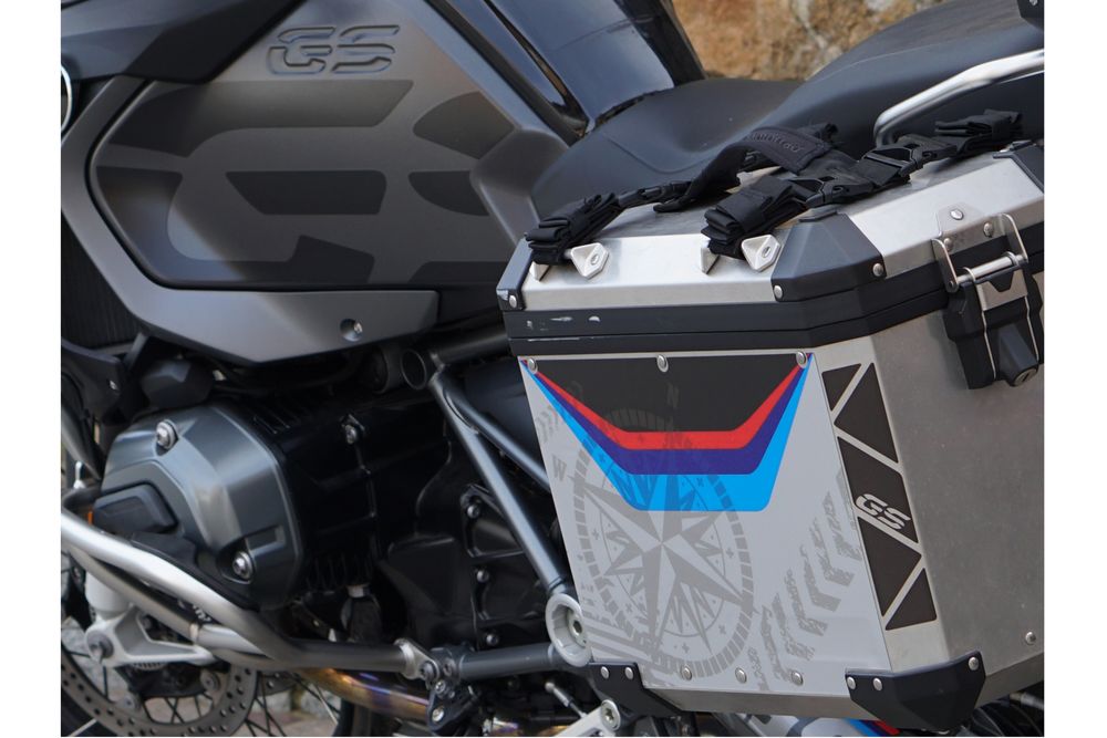 PUIG 20227N Stickerset für BMW  passend fuer BMW R1200GS ADVENTURE Schwarz