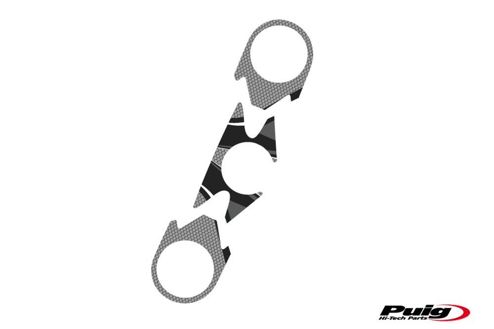PUIG 6949U Radikal Yoke Protector  passend fuer KAWASAKI ZX-6R NINJA Grau