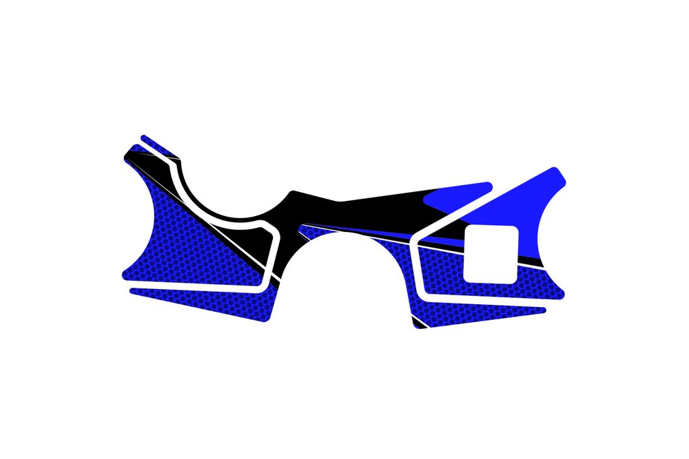 PUIG 9459A Radikal Yoke Protector  passend fuer SUZUKI GSX-R1000 Blau