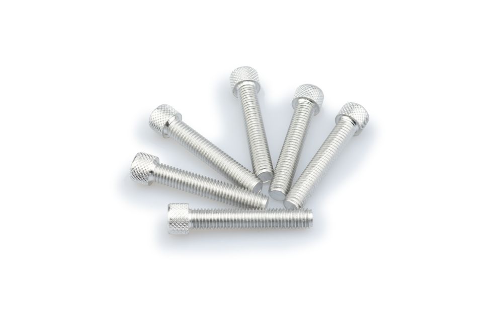 PUIG 0516P Muttern aus Anodisierten Aluminium  passend fuer UNIVERSAL UNIVERSAL Silber