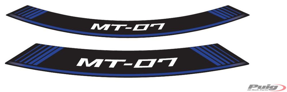 PUIG 9136A Rim Strips Specials  passend fuer YAMAHA MT-07 Blau