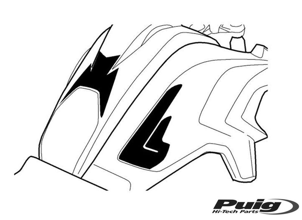 PUIG 8434C Spezifischer Tankschutz  passend fuer BMW R1200GS Carbon look