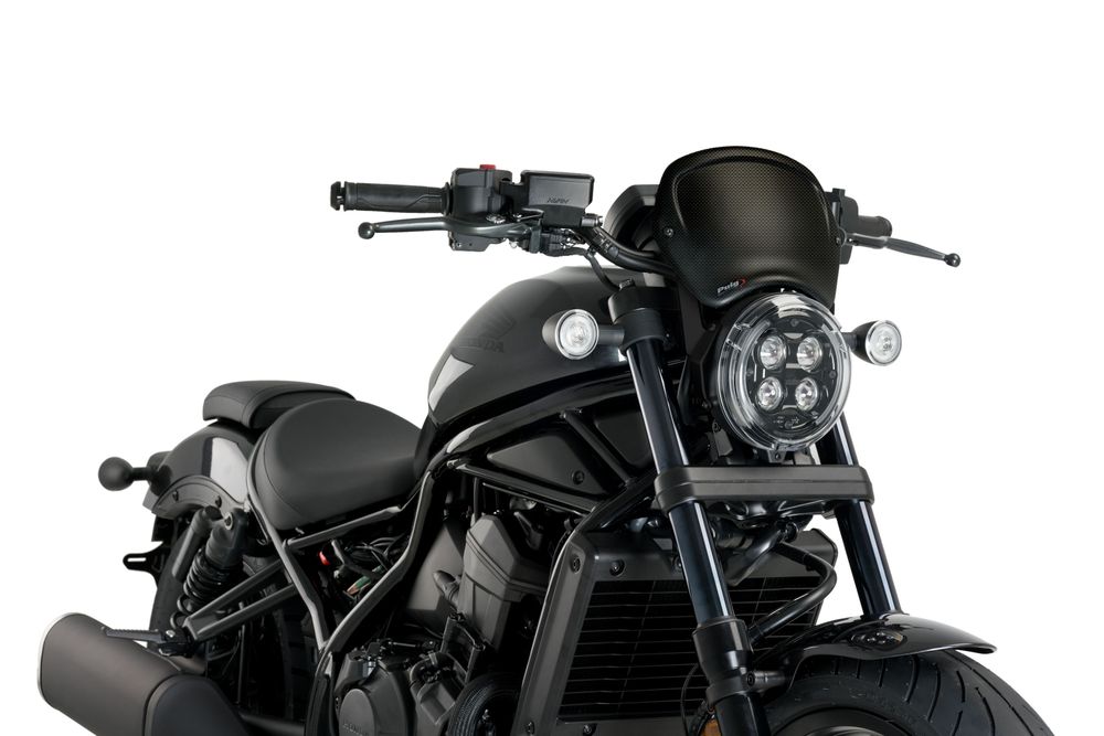 PUIG 20821C Frontplatte ABS  passend fuer HONDA CMX 1100 REBEL Carbon look
