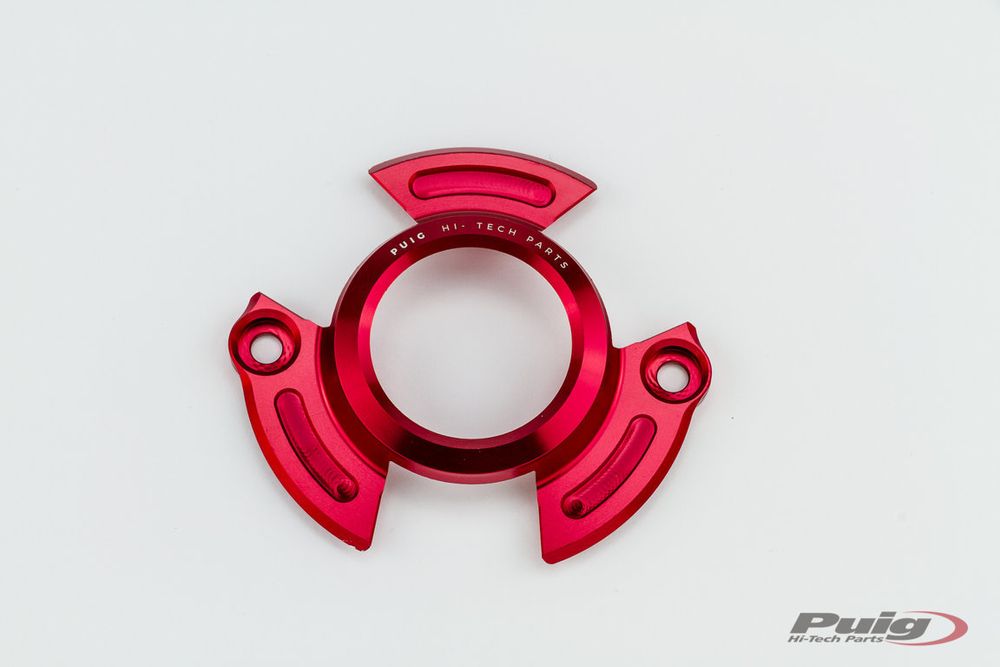 PUIG 9855R Kupplungsabdeckung  passend fuer YAMAHA T-MAX 530 Rot